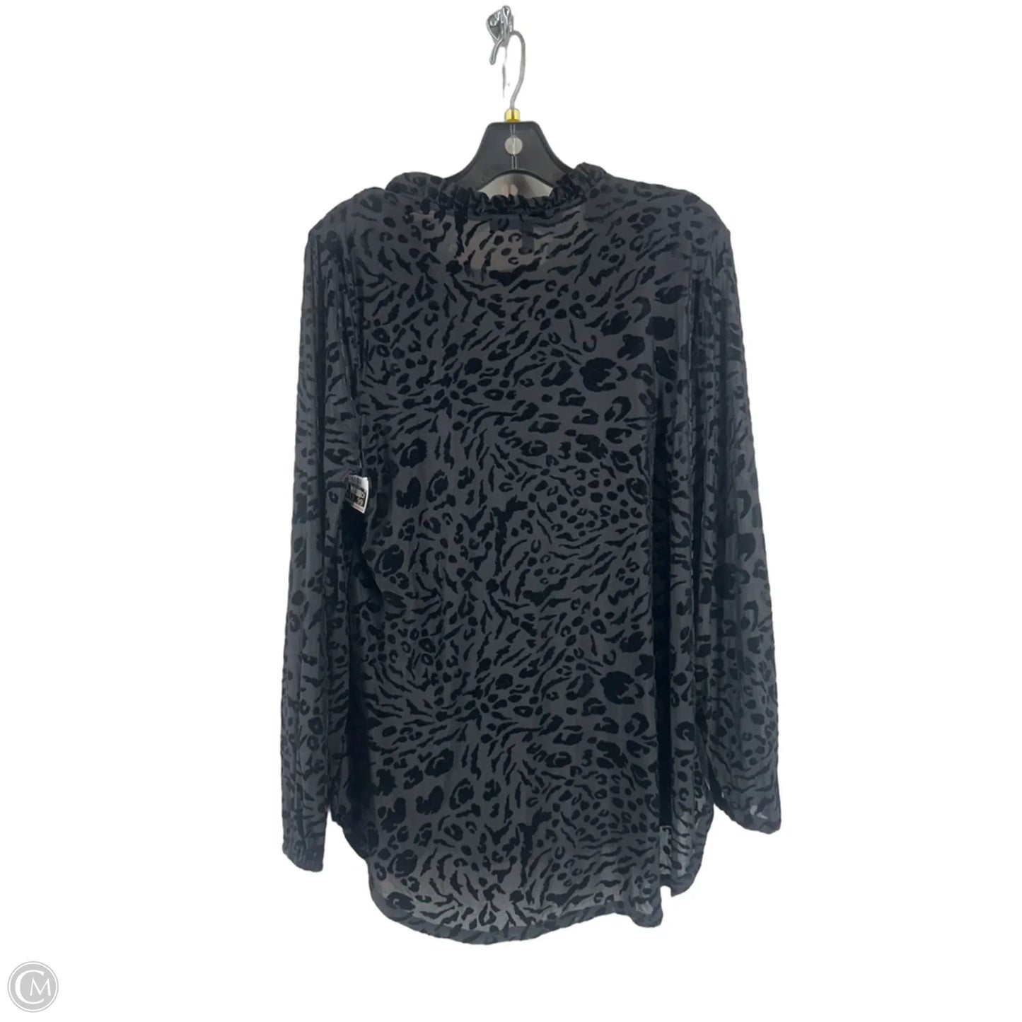 Top Long Sleeve By White House Black Market In Black, Size: Lp