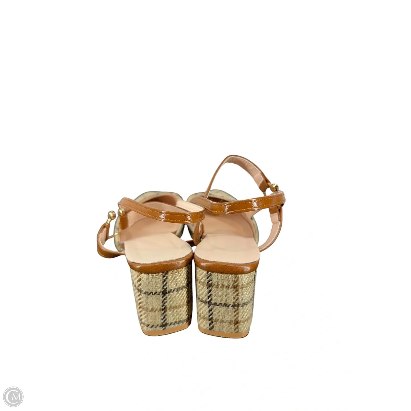 Shoes Heels Block By Clothes Mentor In Brown, Size: 9