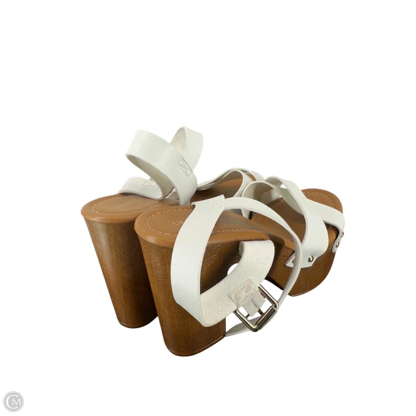 Shoes Heels Block By Limelight In Brown & White, Size: 10