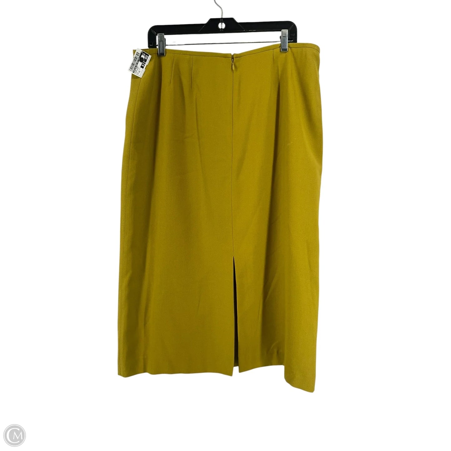Skirt Midi By Preston And New York In Chartreuse, Size: 14