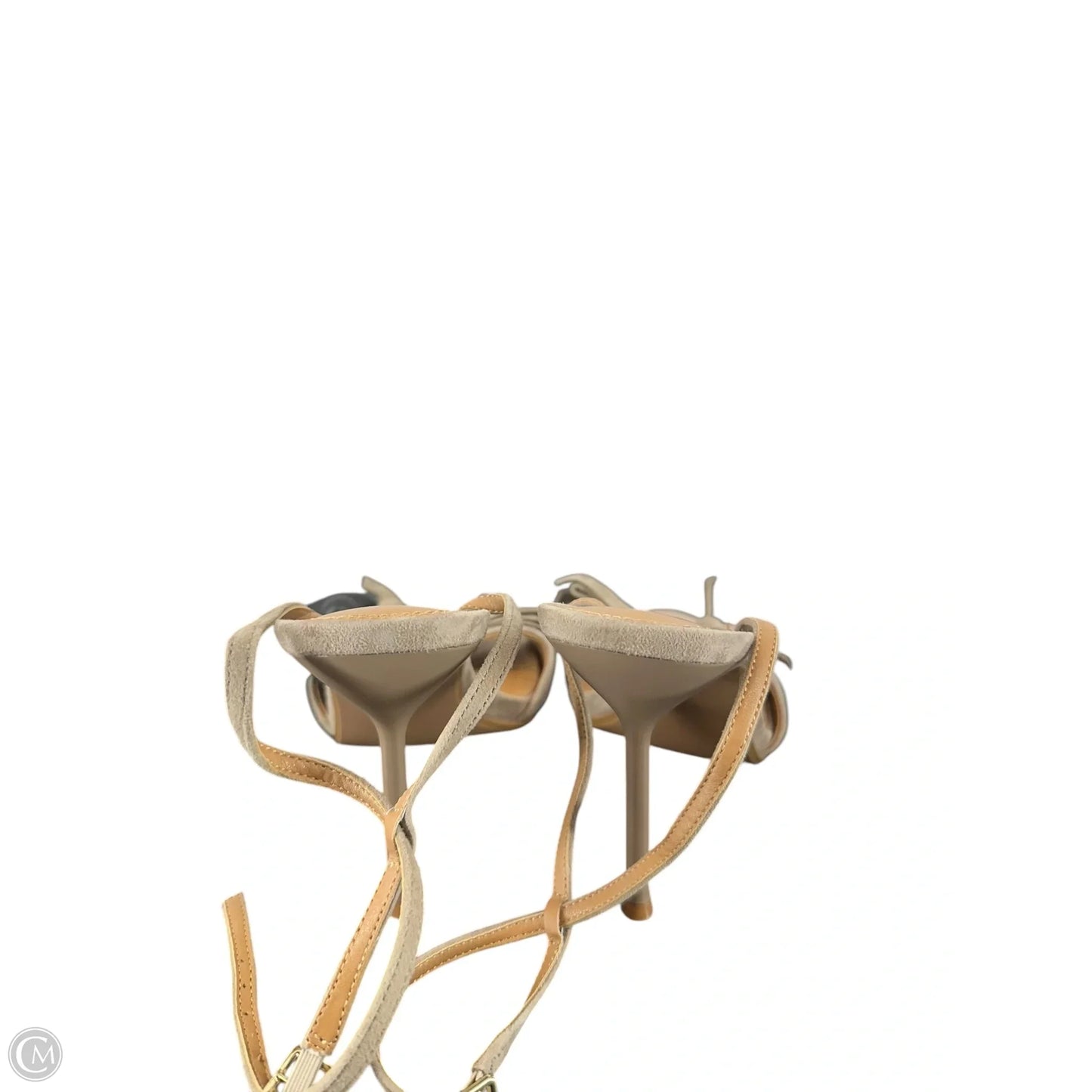 Sandals Heels Stiletto By Steve Madden In Taupe, Size: 8
