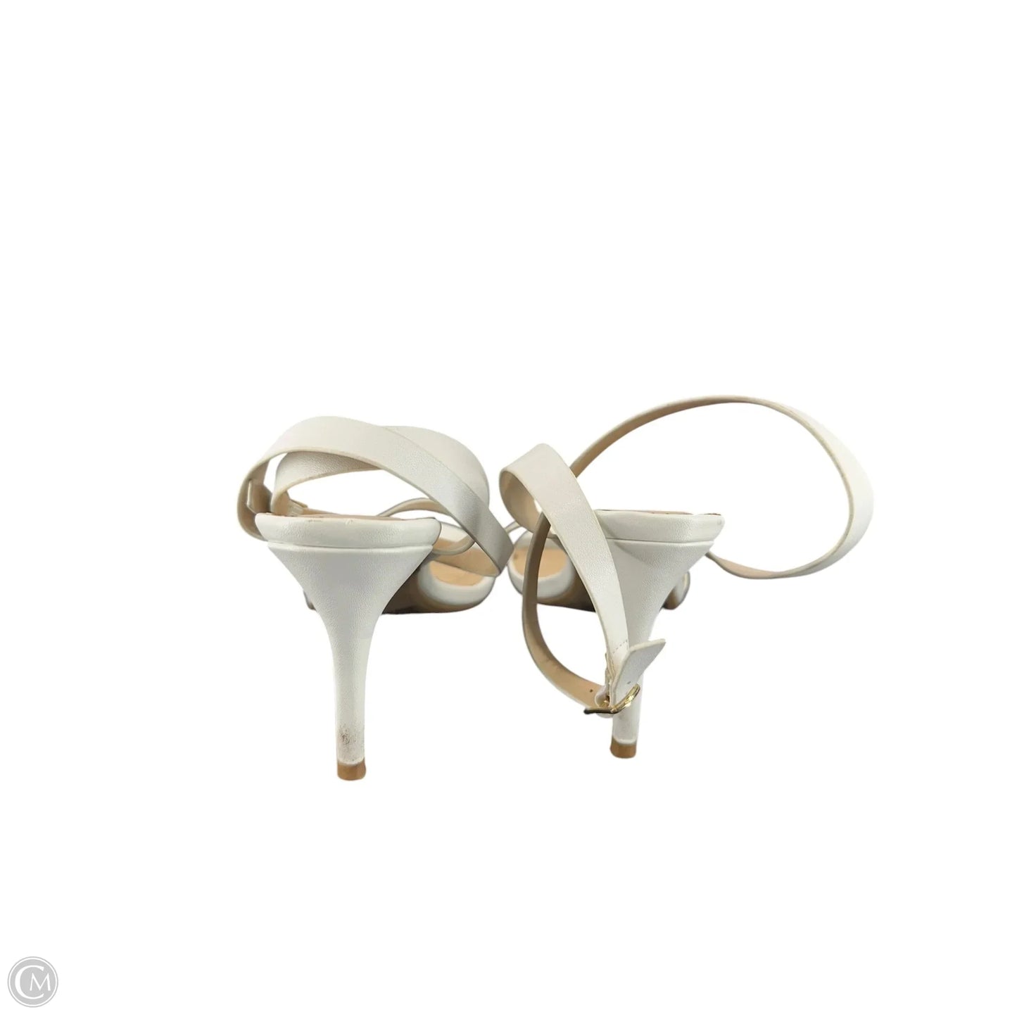 Sandals Heels Stiletto By Lulus In White, Size: 8.5
