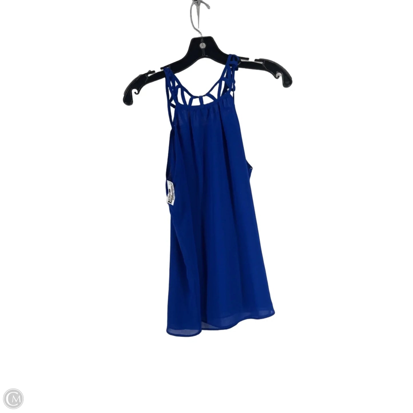 Top Sleeveless By Mine In Blue, Size: S