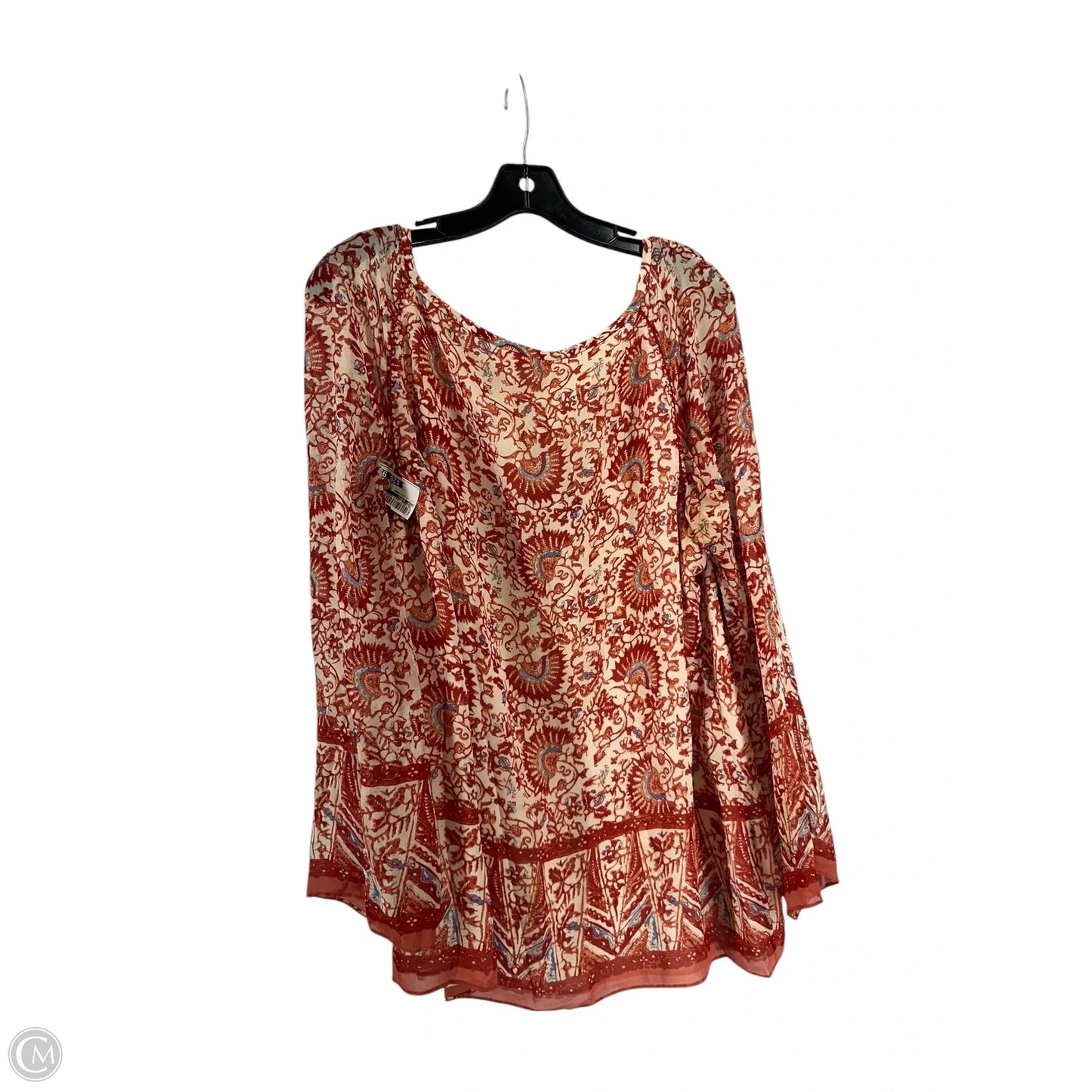 Top Long Sleeve Designer By Tory Burch In Red, Size: 14