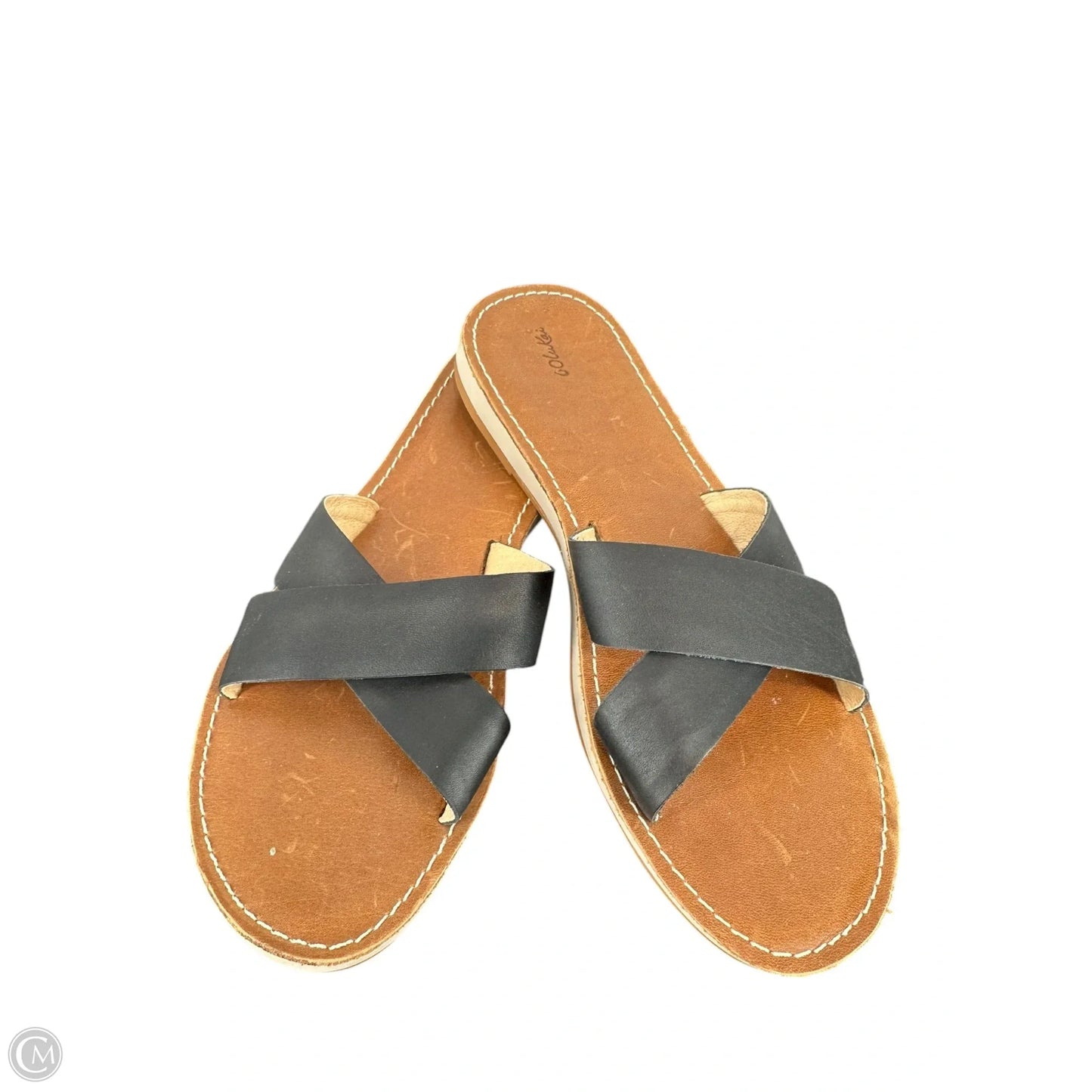 Sandals Flats By Olukai In Black & Brown, Size: 7