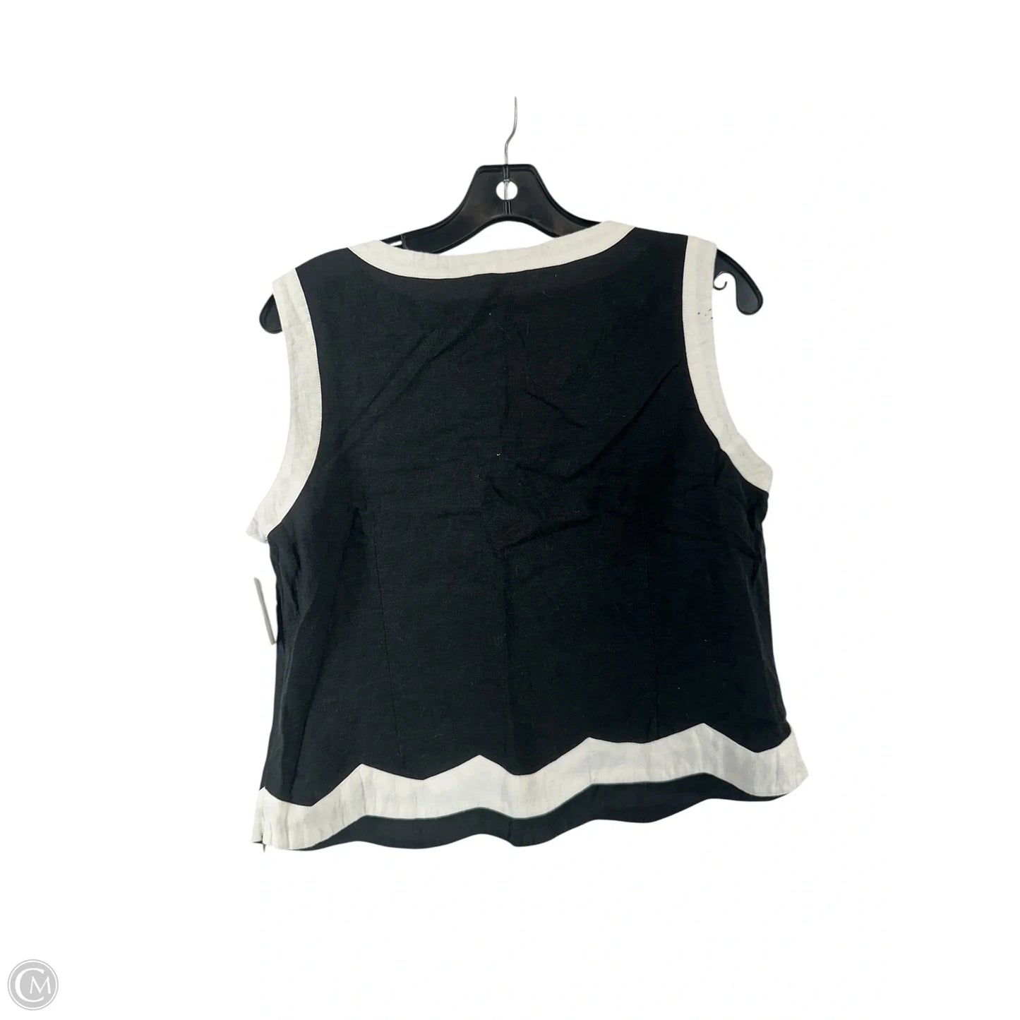Top Sleeveless By Ice In Black, Size: L