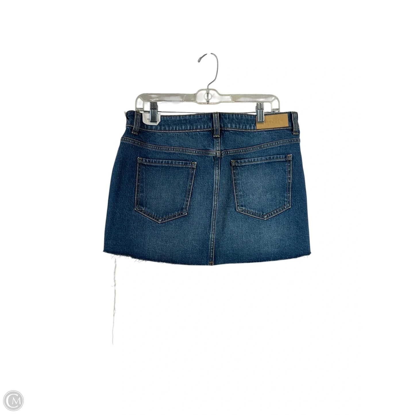 Skirt Mini & Short By Pink In Blue Denim, Size: L