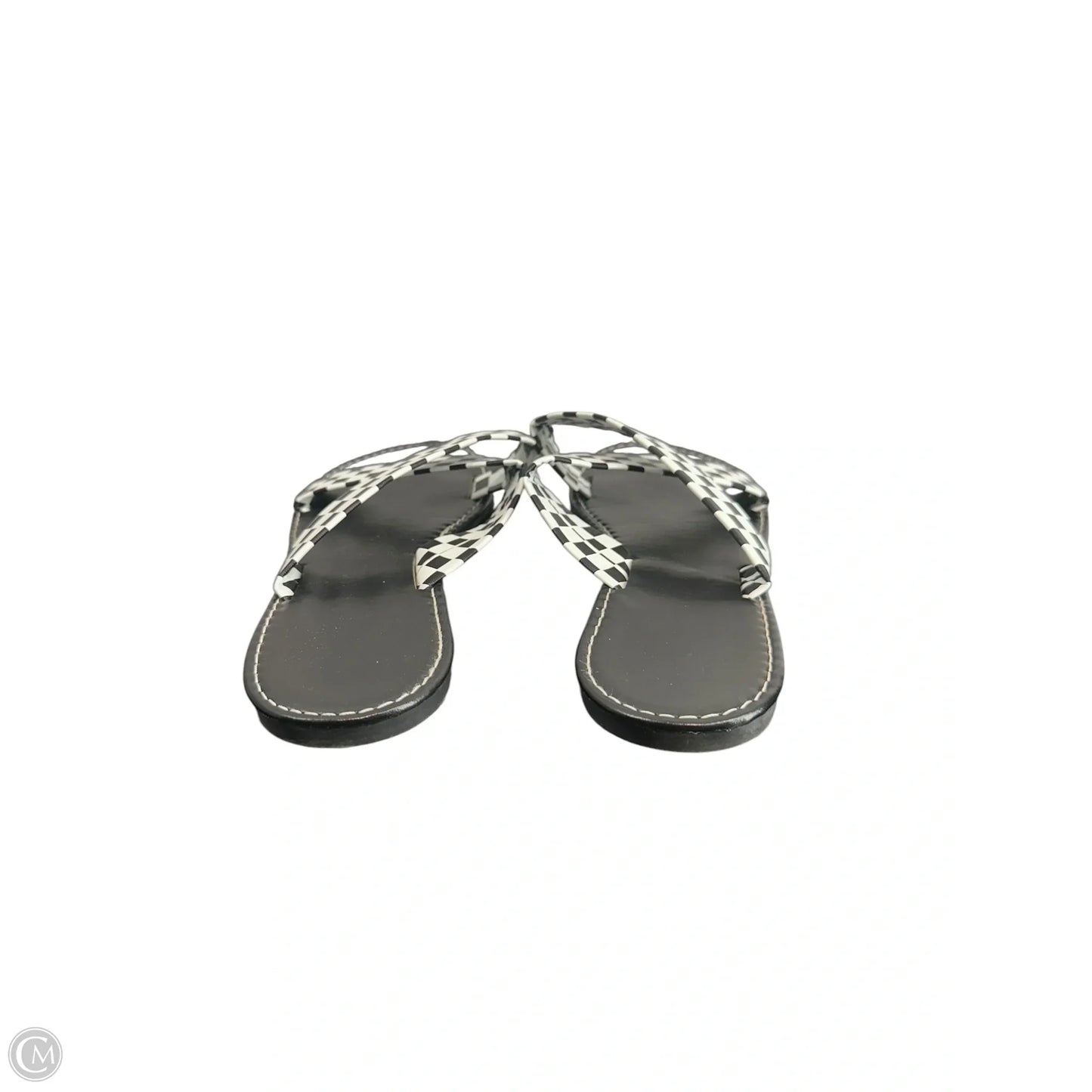 Sandals Flats By Clothes Mentor In Black, Size: 10