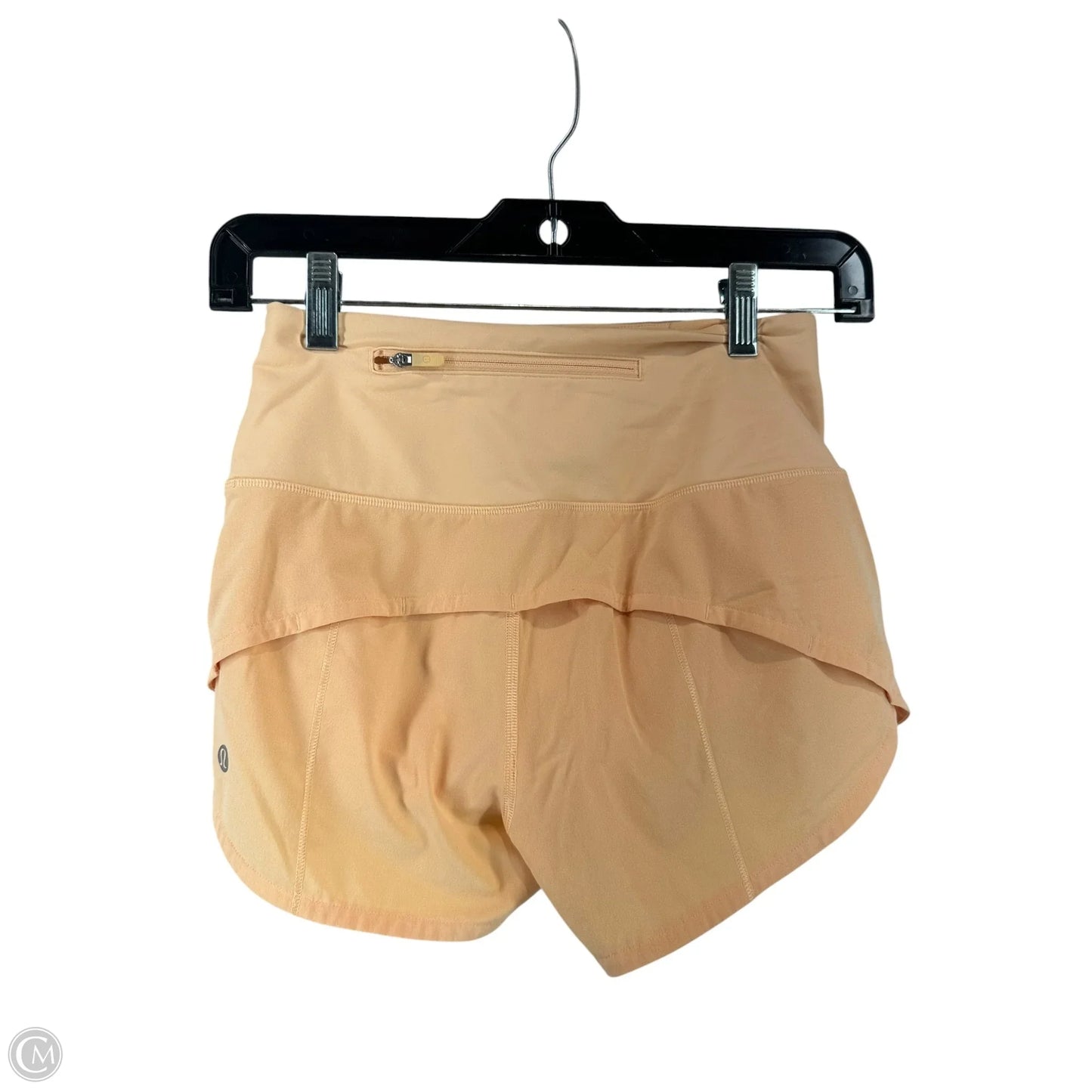 Athletic Shorts By Lululemon In Orange, Size: 0