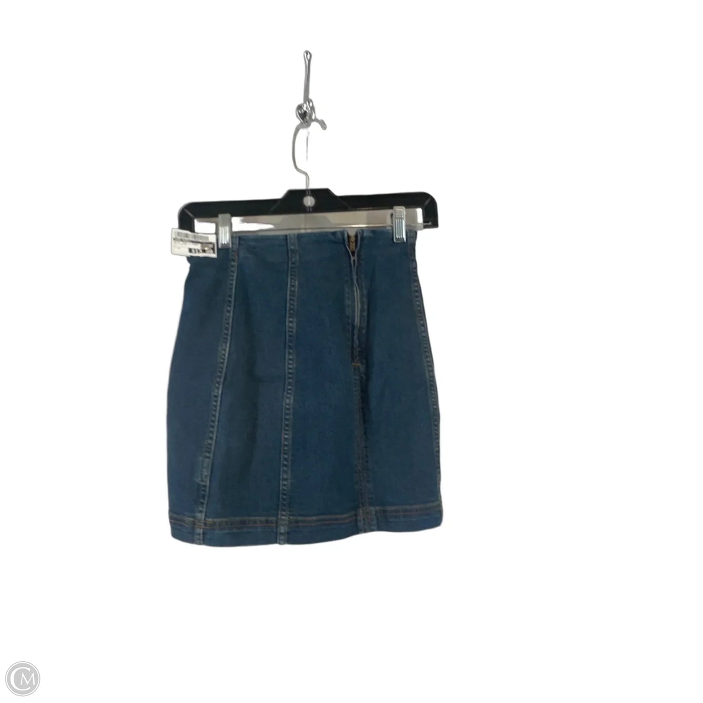 Skirt Mini & Short By Free People In Blue Denim, Size: 0