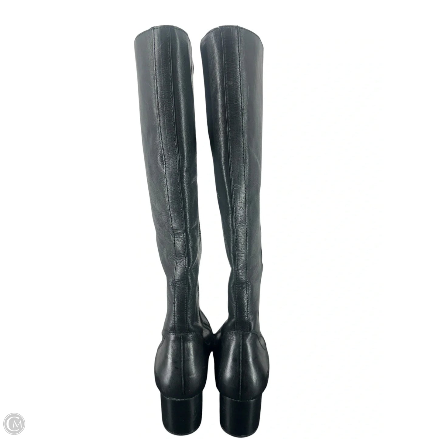 Boots Knee Heels By Born In Black, Size: 10