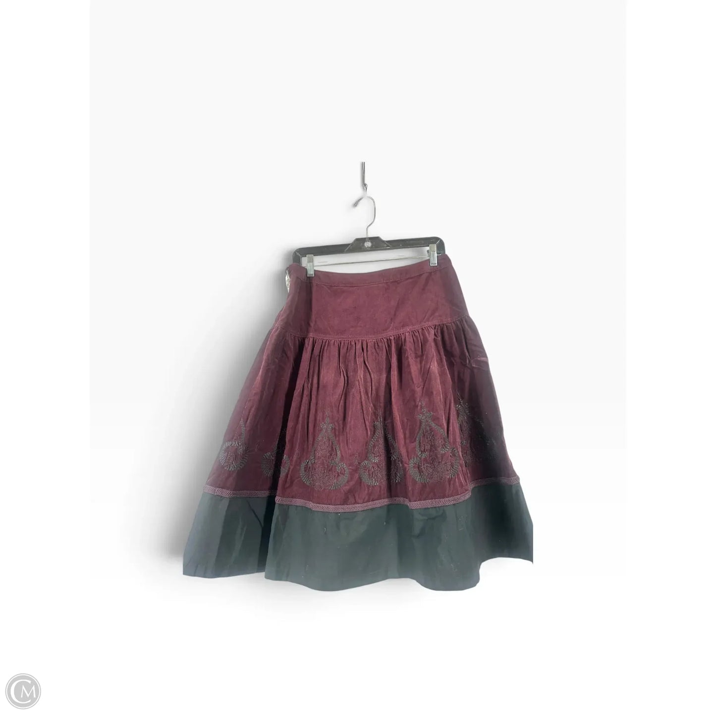 Skirt Midi By Loft In Maroon, Size: 6