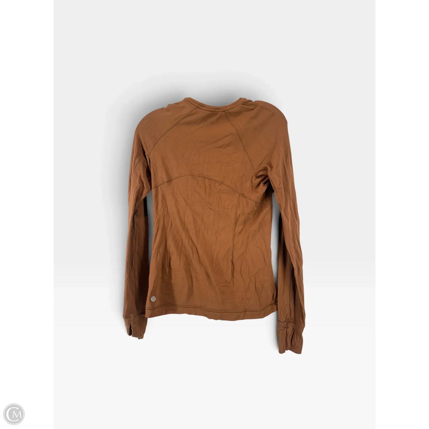 Athletic Top Long Sleeve Crewneck By Lululemon In Brown, Size: 6