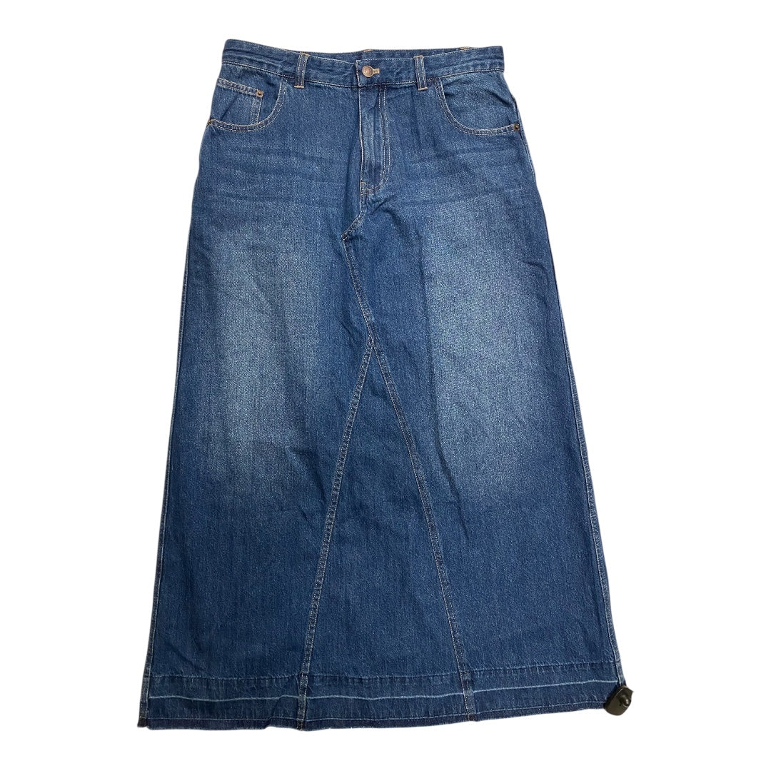 Skirt Maxi By Sundance In Blue Denim, Size:M
