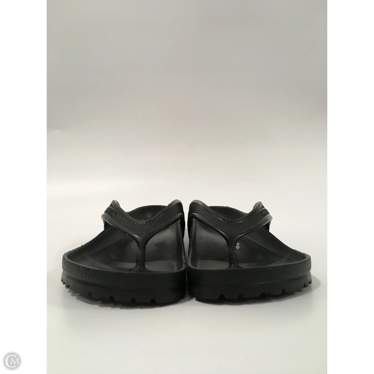 Sandals Flip Flops By Birkenstock In Black, Size: 6.5