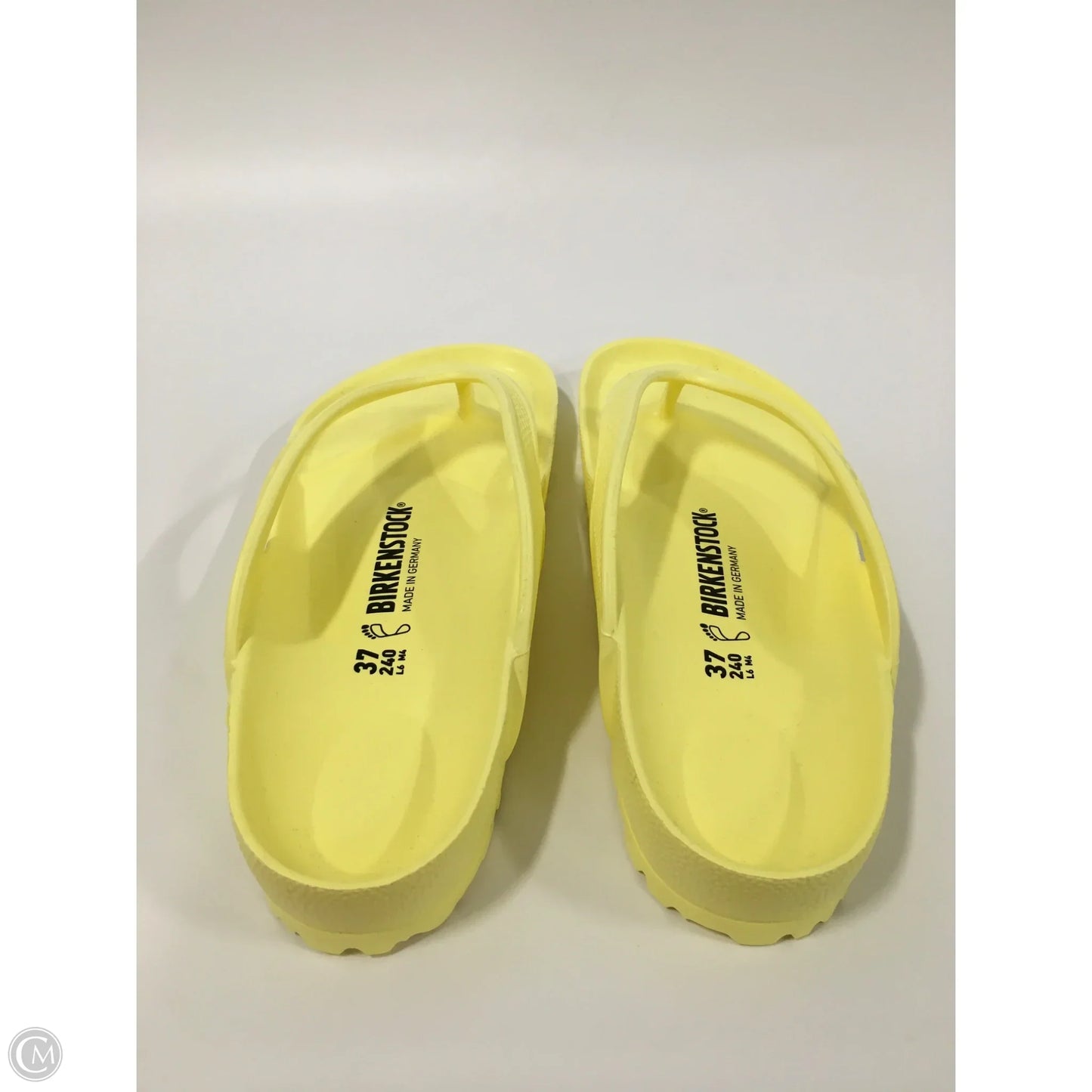 Sandals Flip Flops By Birkenstock In Yellow, Size: 6.5