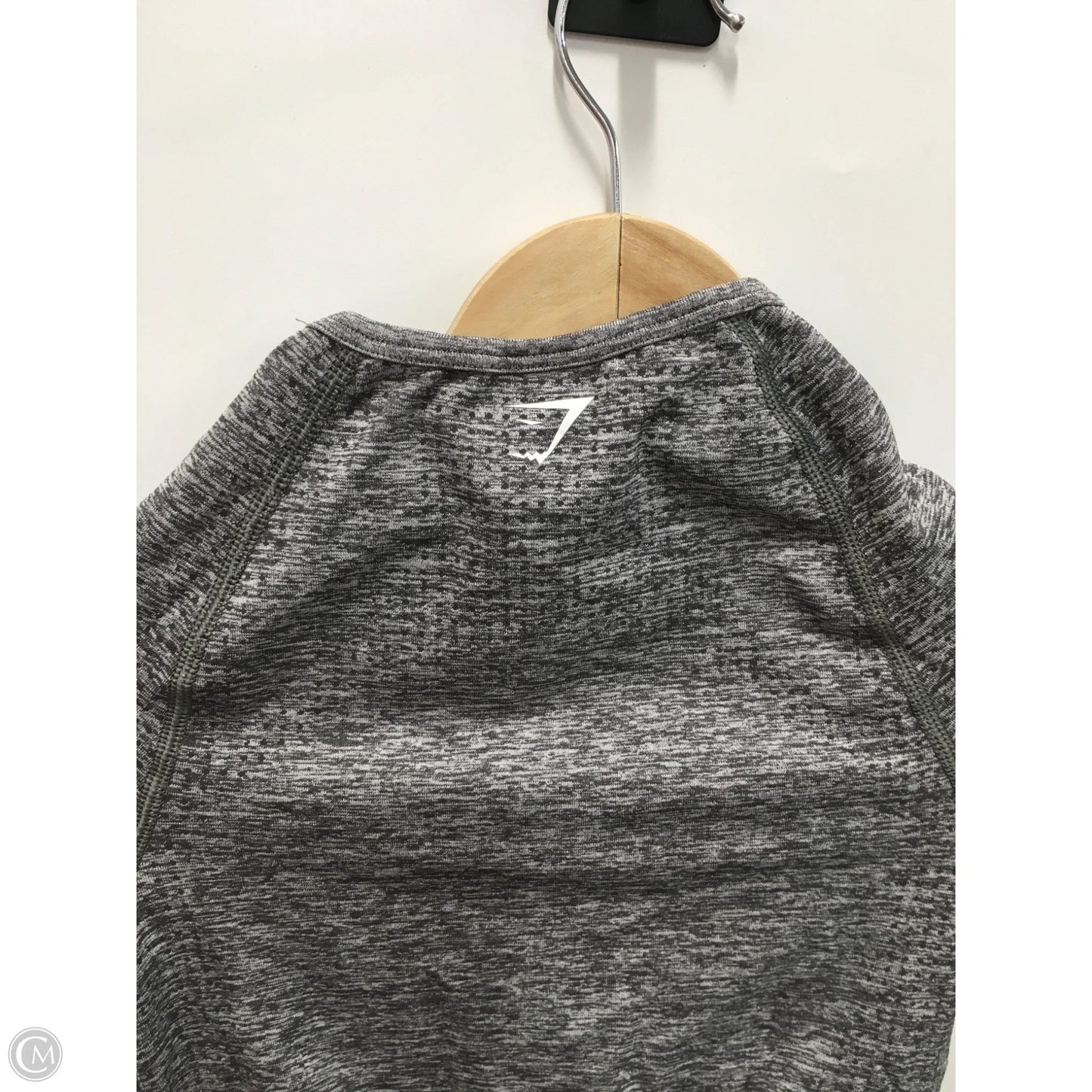 Athletic Top Long Sleeve Crewneck By Gym Shark In Grey, Size: Xs