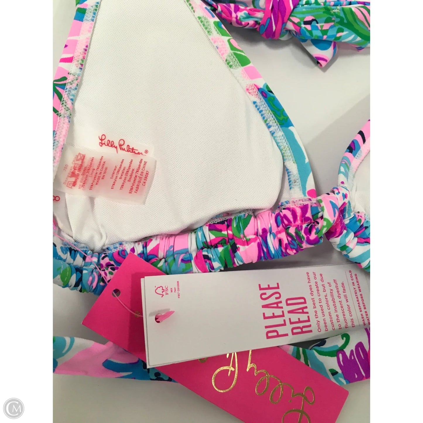 Swimsuit Top By Lilly Pulitzer In Multi-colored, Size: 8