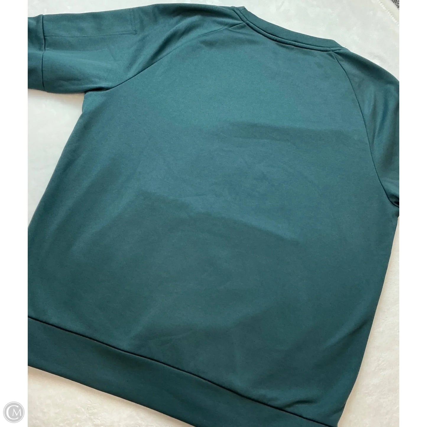 Athletic Sweatshirt Crewneck By Nike In Green, Size: M