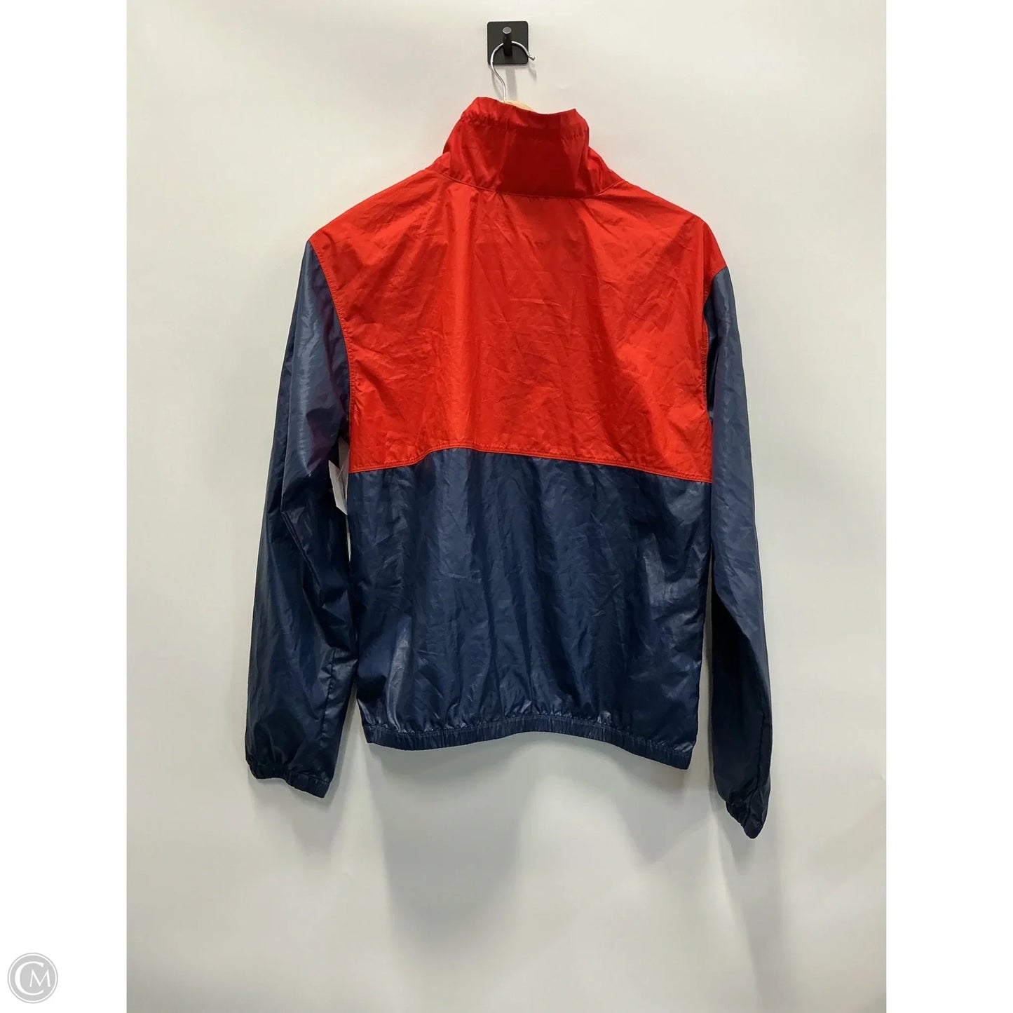 Jacket Windbreaker By Columbia In Blue & Red, Size: M