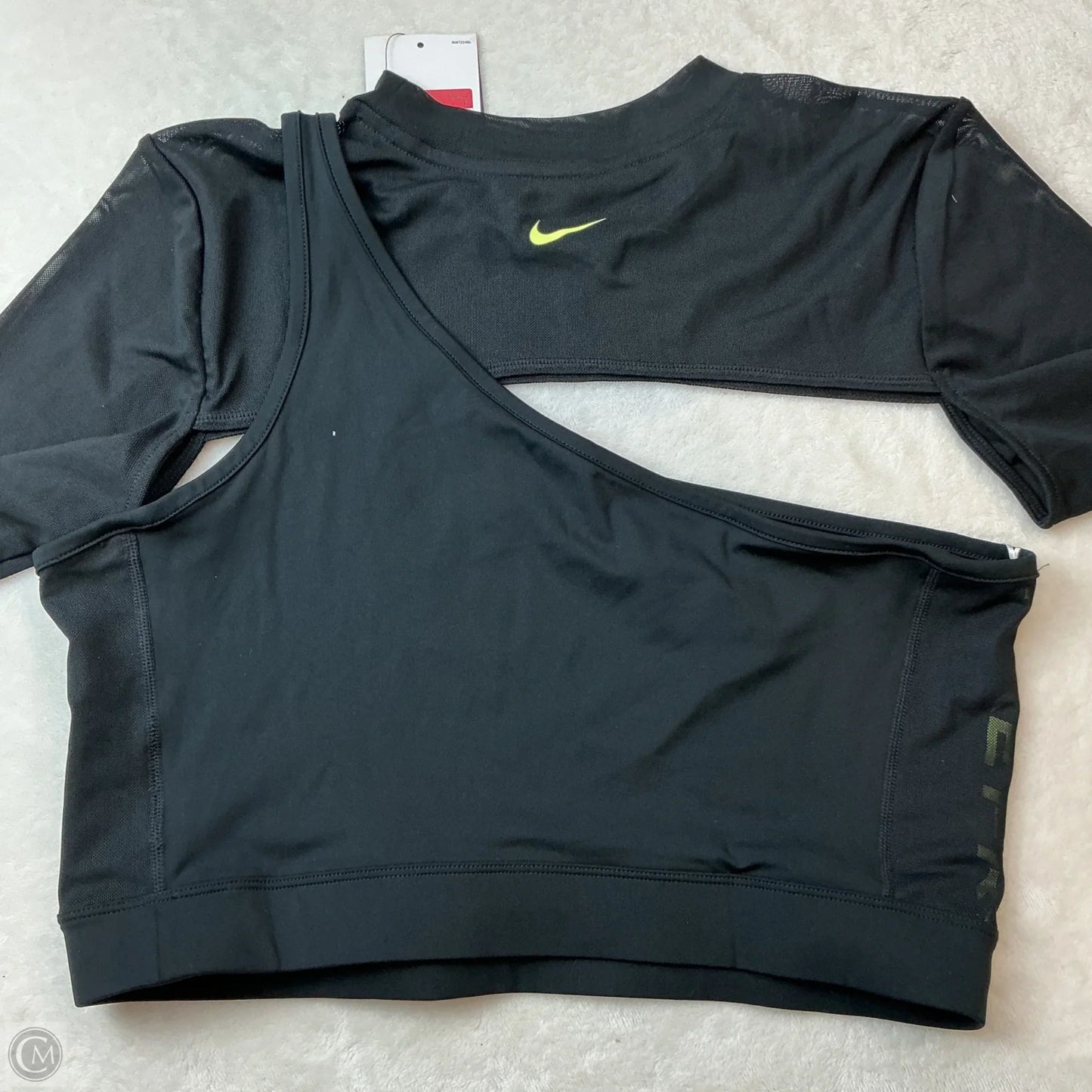 Athletic Top Long Sleeve Crewneck By Nike In Black, Size: L