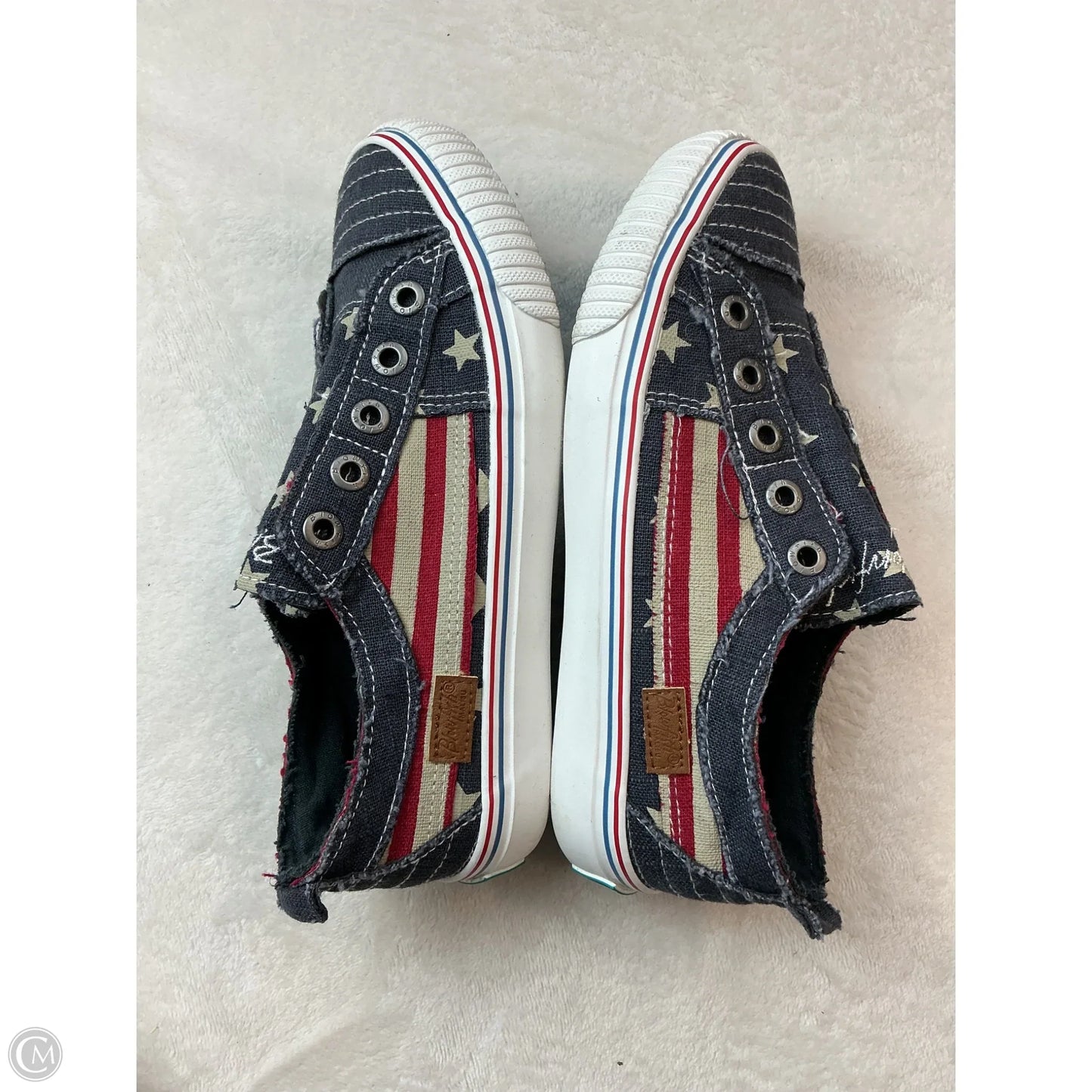 Shoes Sneakers By Blowfish In Blue Red & White, Size: 7