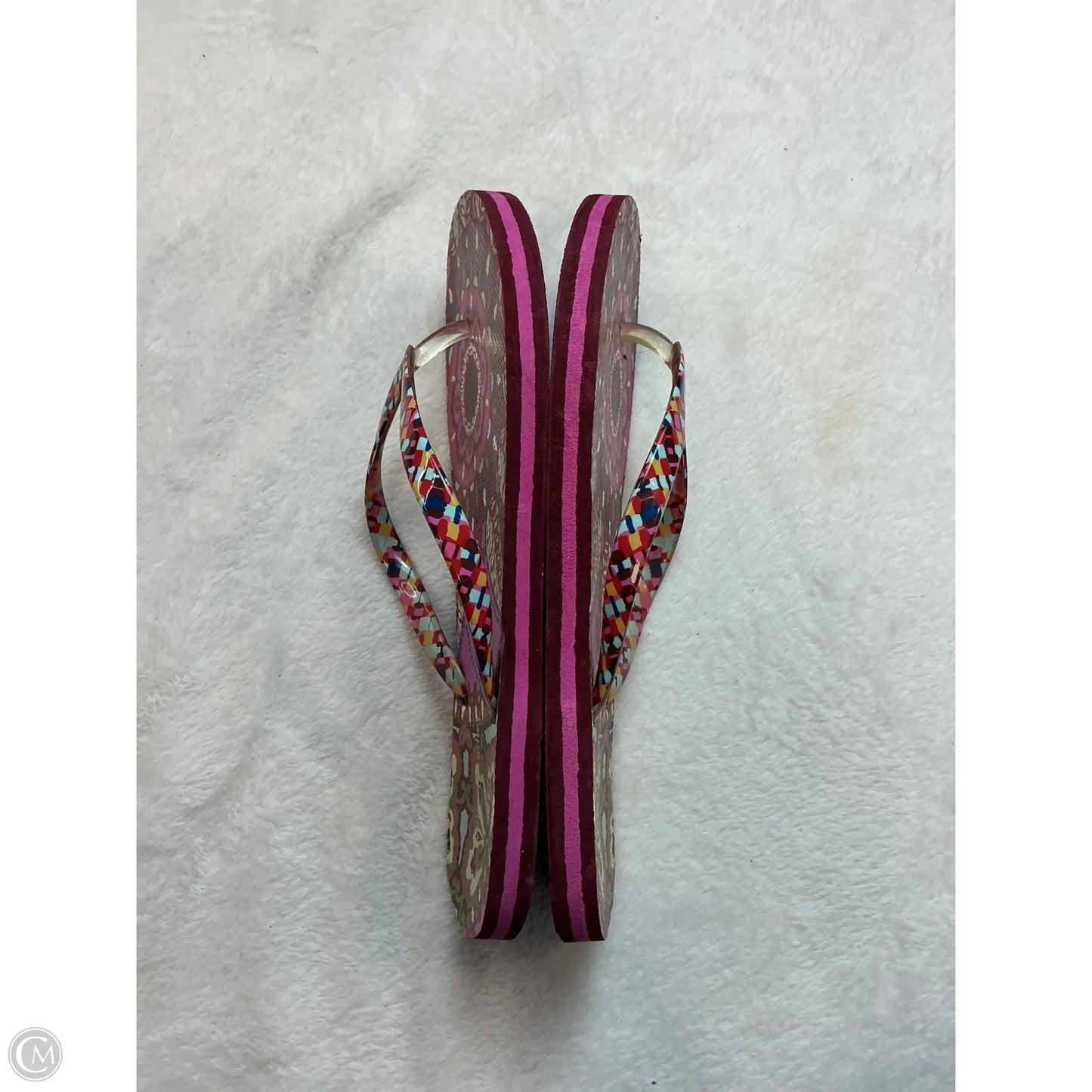 Sandals Flip Flops By Vera Bradley In Purple, Size: 7.5