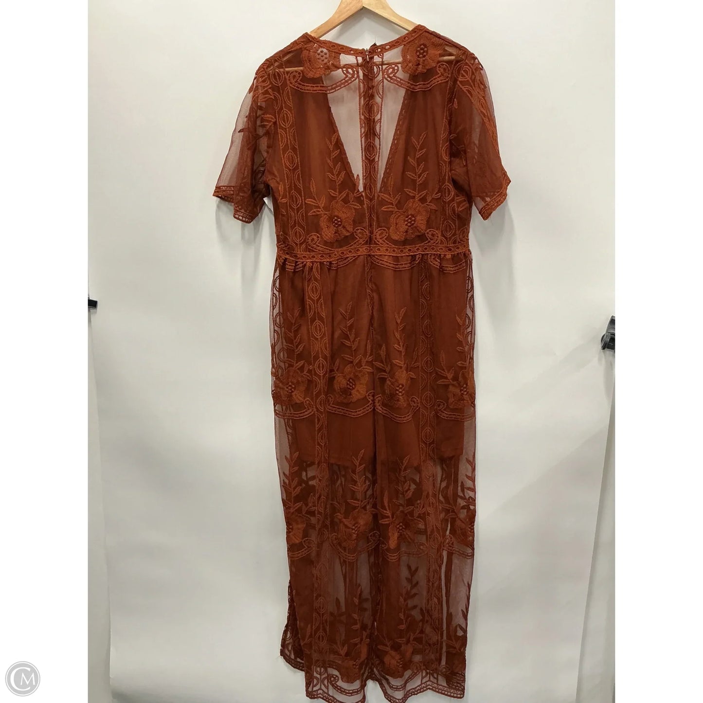 Dress Casual Maxi By Clothes Mentor In Orange, Size: 2x