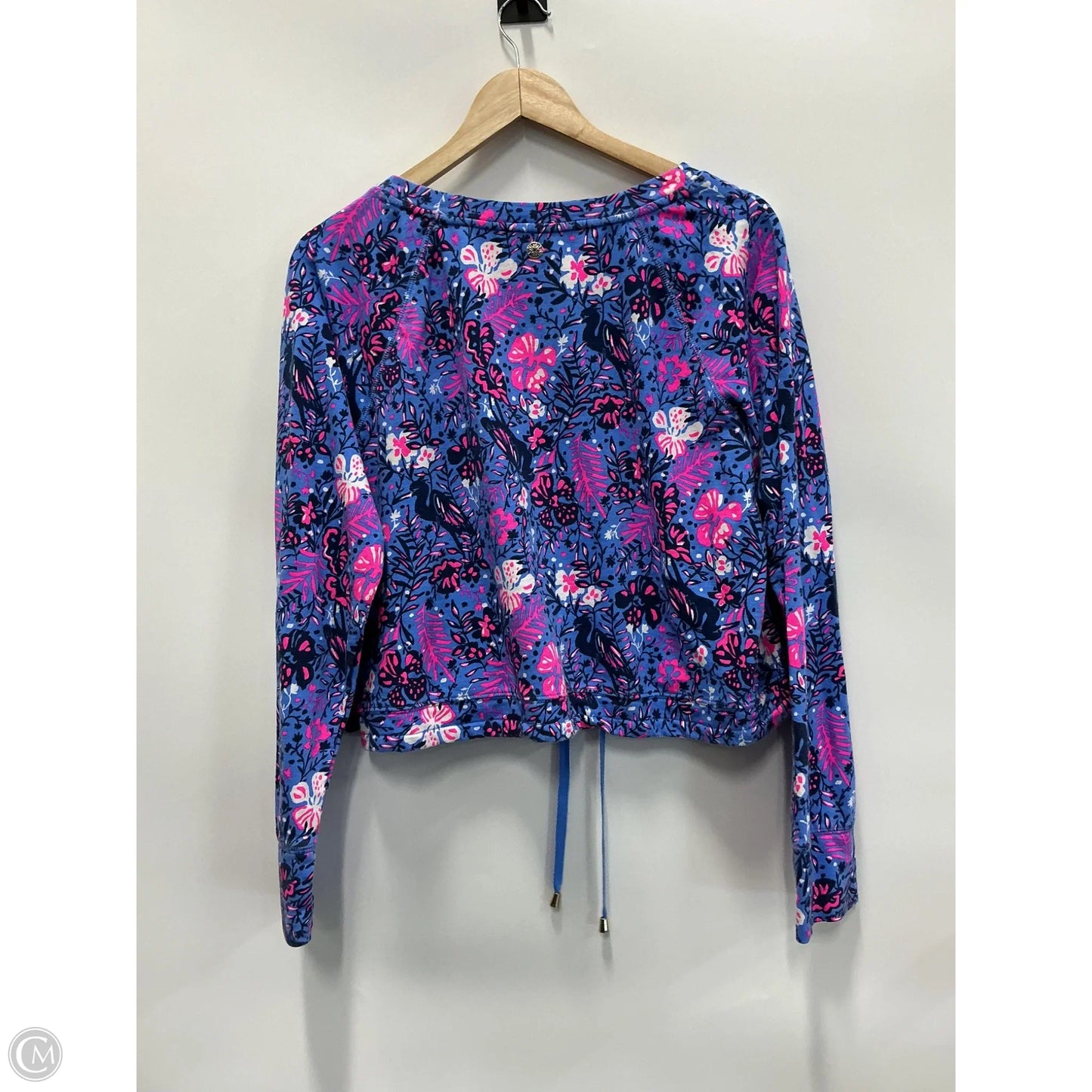 Top Long Sleeve Designer By Lilly Pulitzer In Blue, Size: L