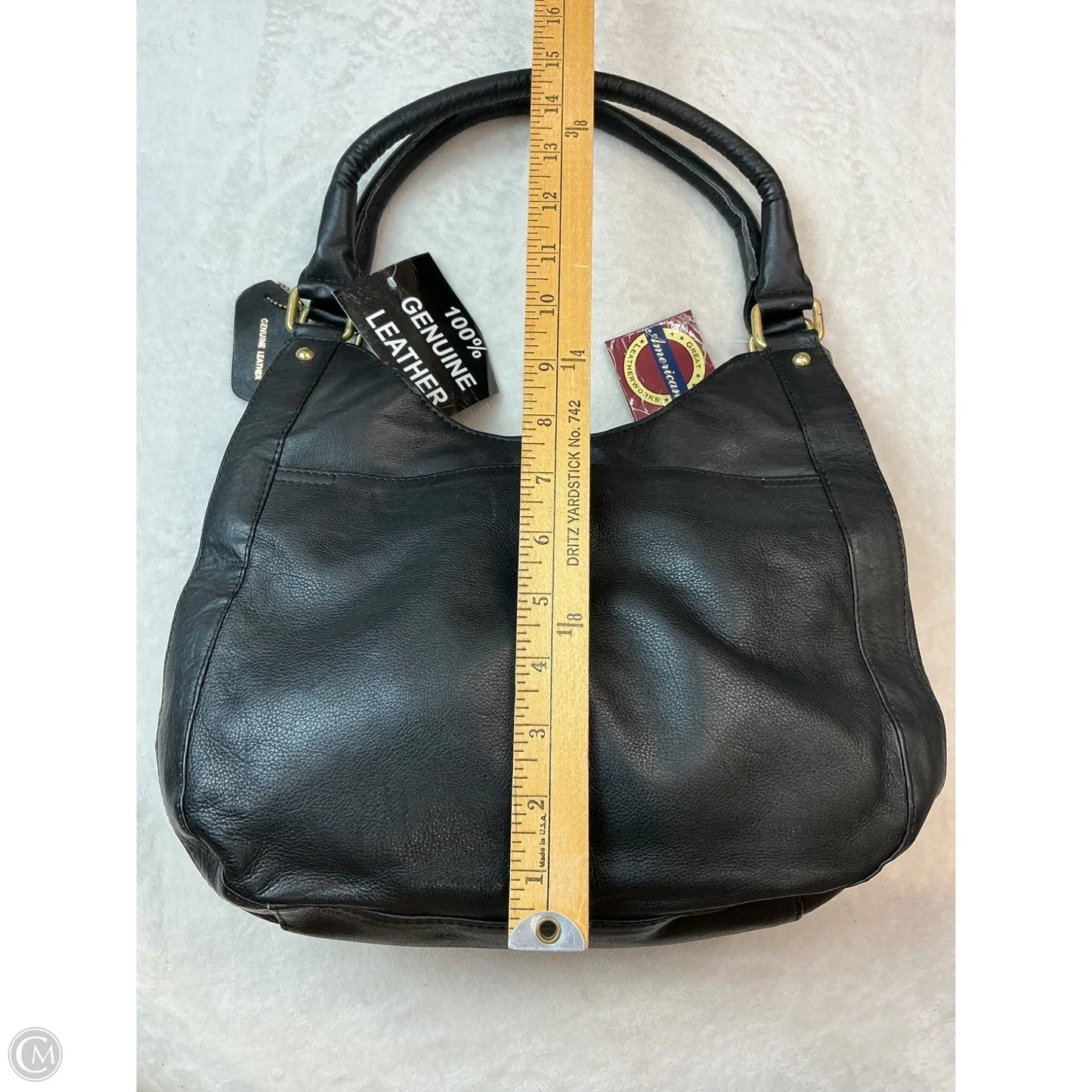 Handbag Leather By Clothes Mentor, Size: Medium
