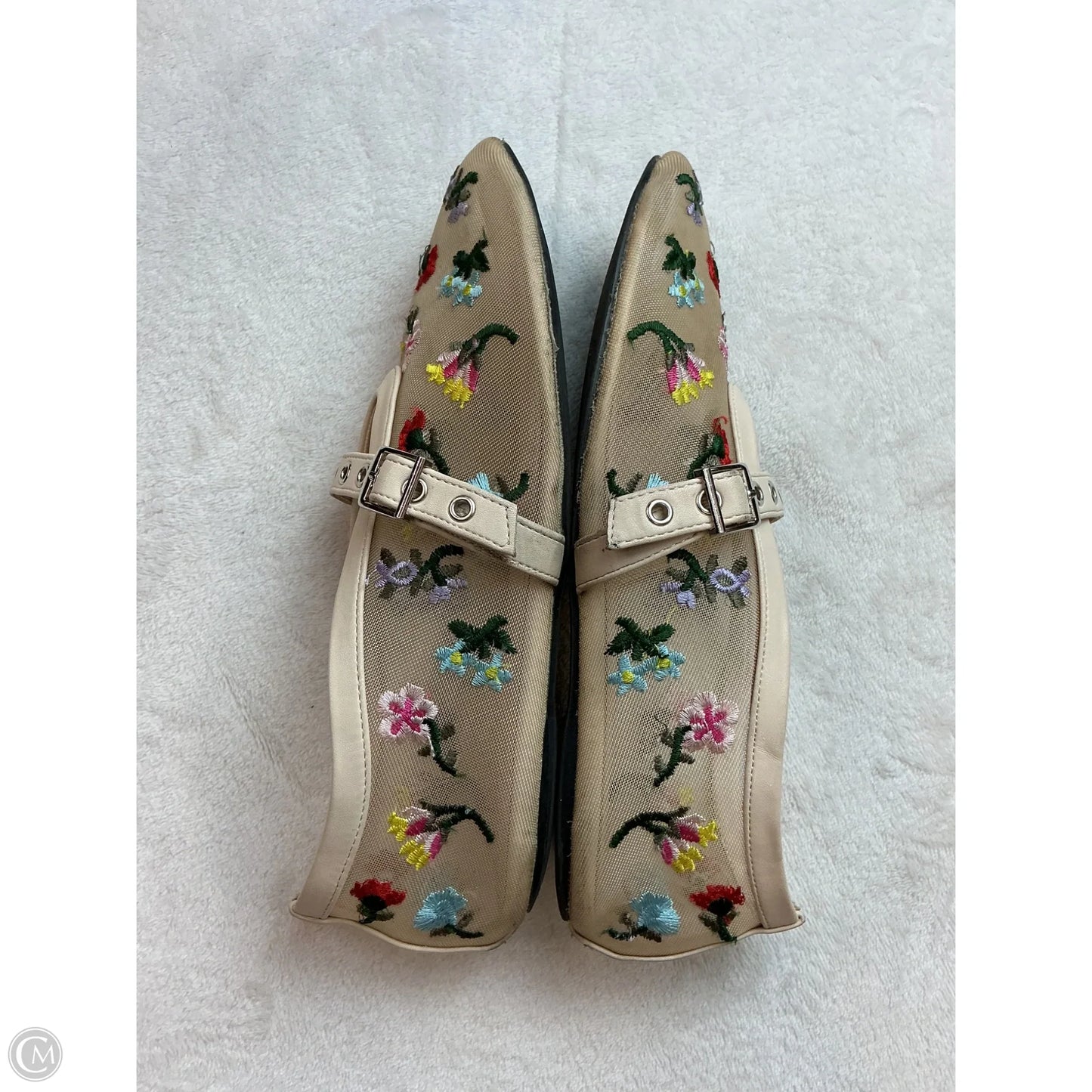 Shoes Flats By Clothes Mentor In Floral Print, Size: 8