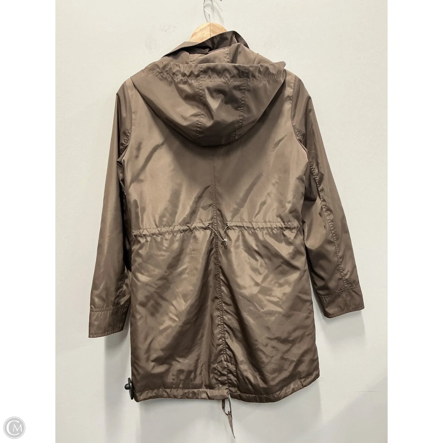 Jacket Windbreaker By Bcbgeneration In Taupe, Size: S