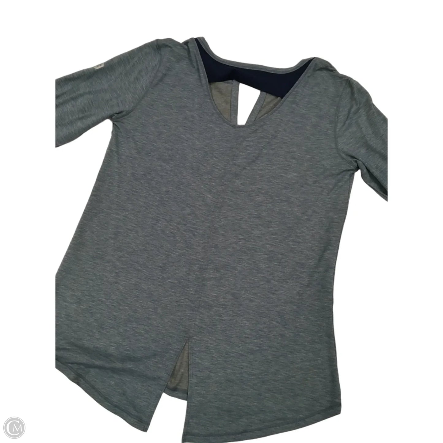 Athletic Top Long Sleeve Crewneck By Under Armour In Blue, Size: S