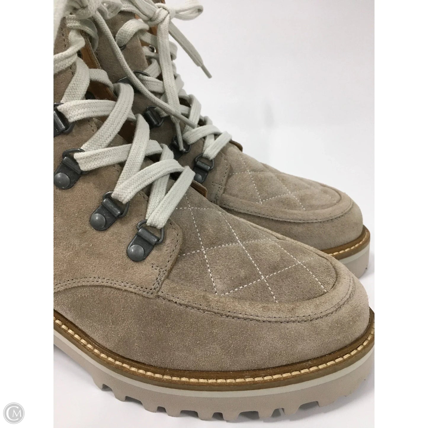 Boots Ankle Flats By Johnston & Murphy In Beige, Size: 8.5