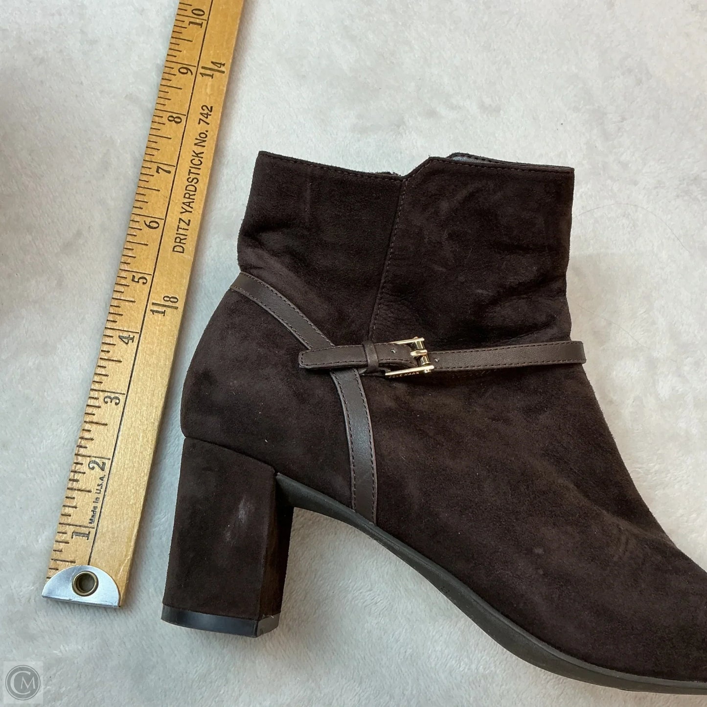 Boots Ankle Heels By Cole-haan In Brown, Size: 8.5
