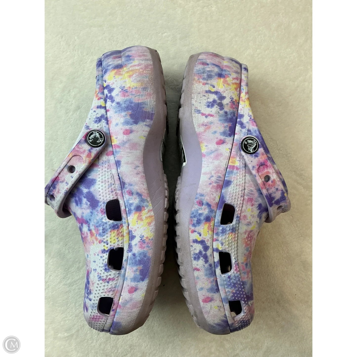 Shoes Sneakers Platform By Crocs In Purple, Size: 9