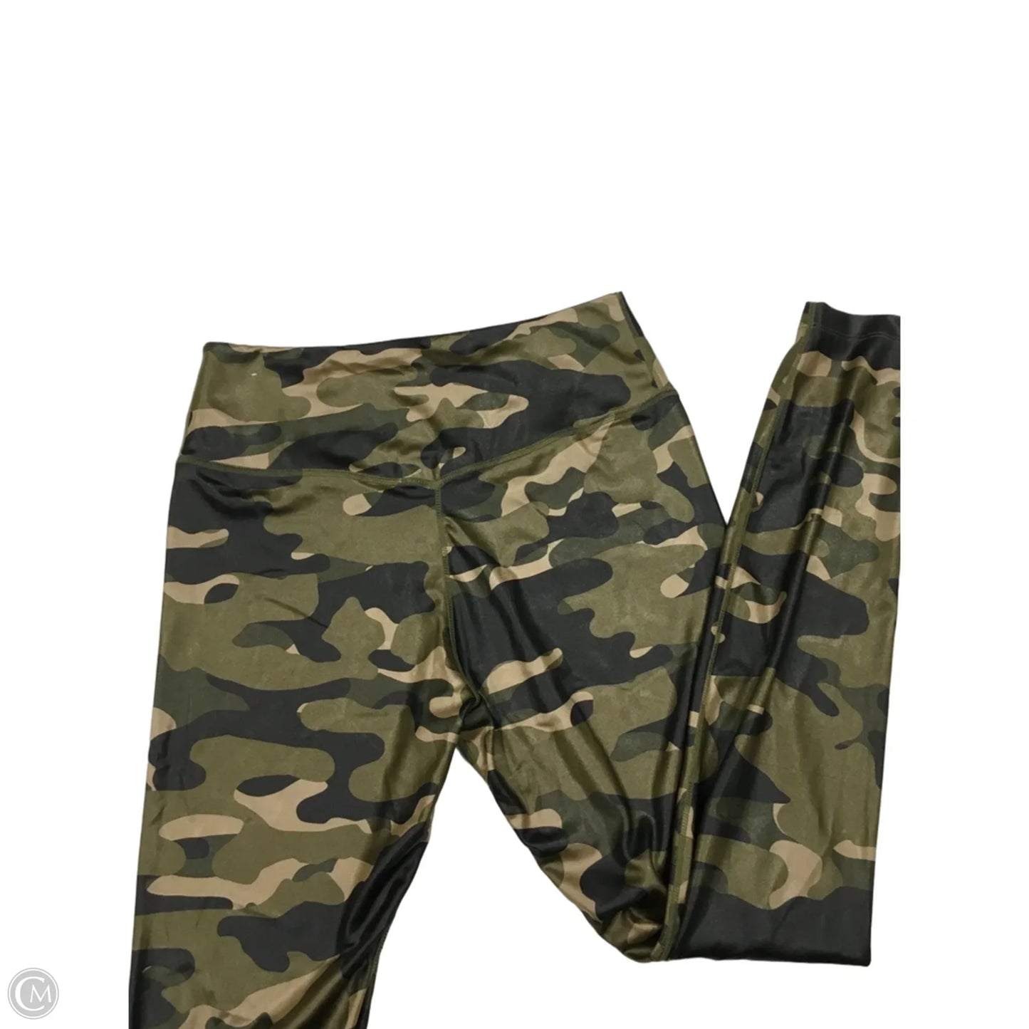 Athletic Leggings By Nike In Camouflage Print, Size: M