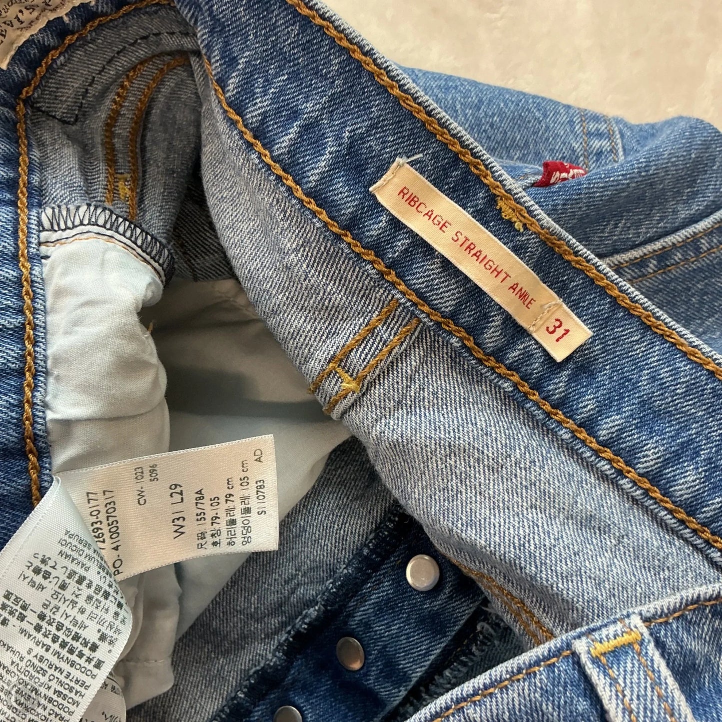 Jeans Boot Cut By Levis In Blue Denim, Size: 8