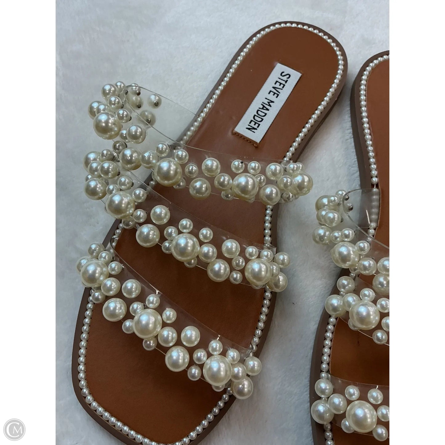 Sandals Flats By Steve Madden In White, Size: 8