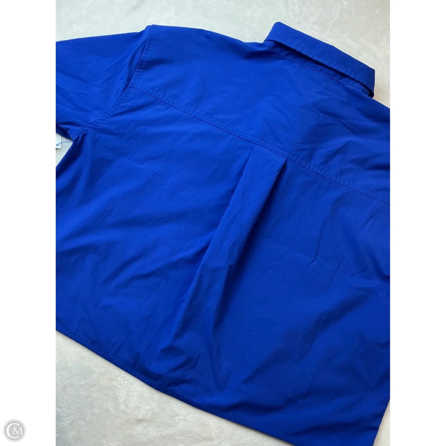 Athletic Top Long Sleeve Collar By Athleta In Blue, Size: M