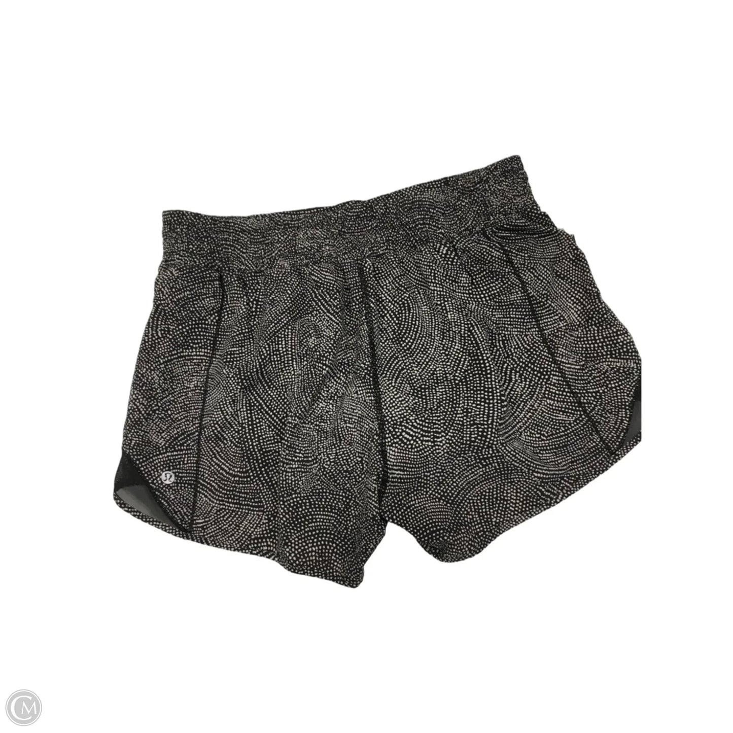Athletic Shorts By Lululemon In Black & White, Size: 10
