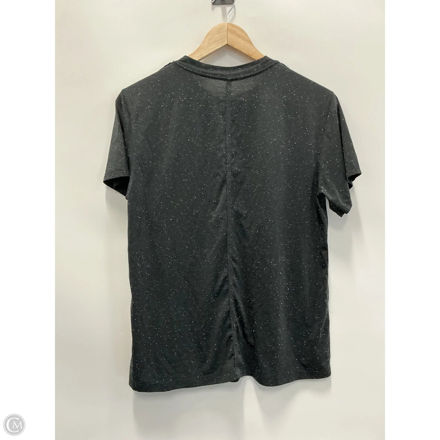 Athletic Top Short Sleeve By Lululemon In Black, Size: M
