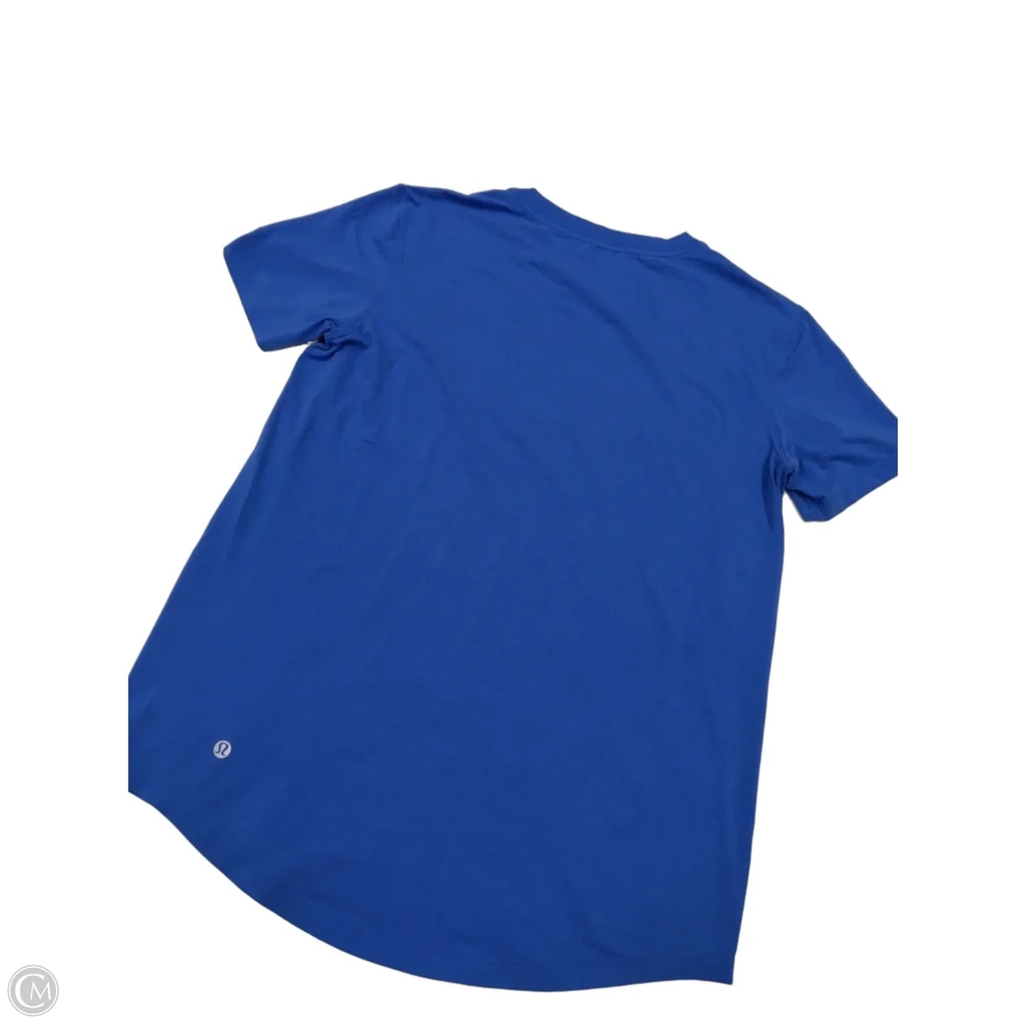 Athletic Top Short Sleeve By Lululemon In Blue, Size: M