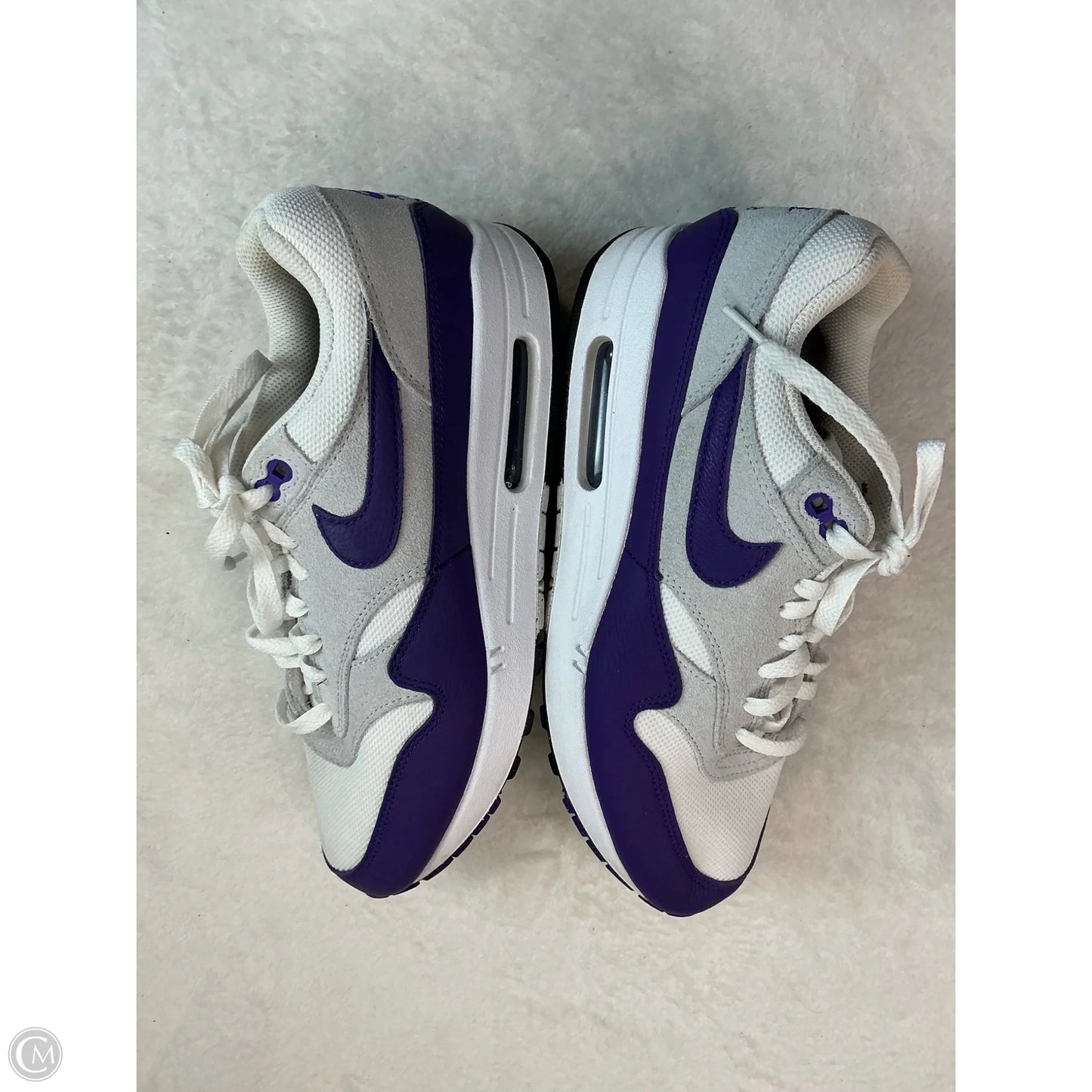 Shoes Sneakers By Nike In Purple & White, Size: 9