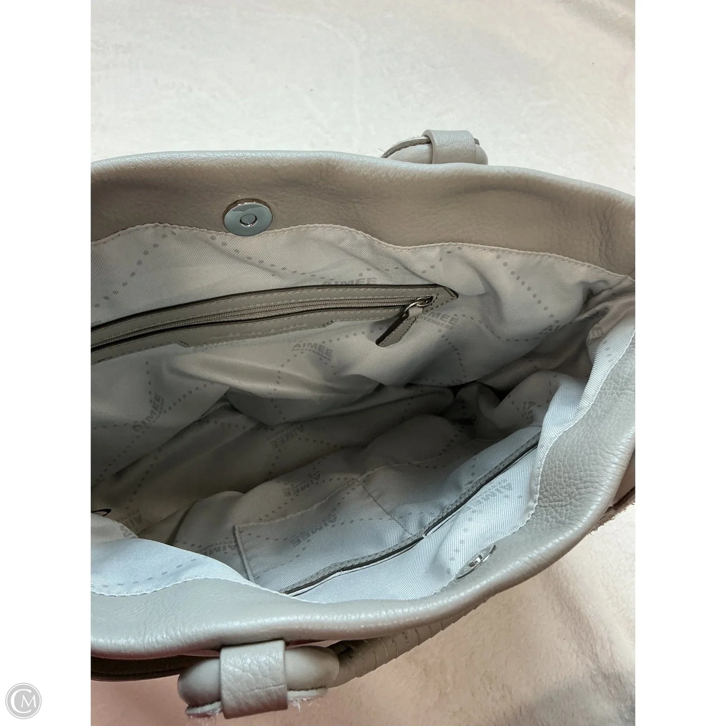 Handbag Leather By Aimee Kestenberg, Size: Medium