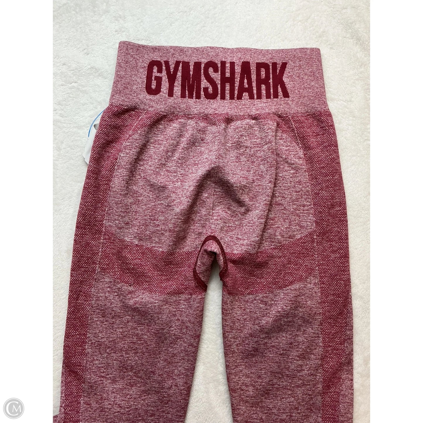 Athletic Leggings By Gym Shark In Maroon, Size: S