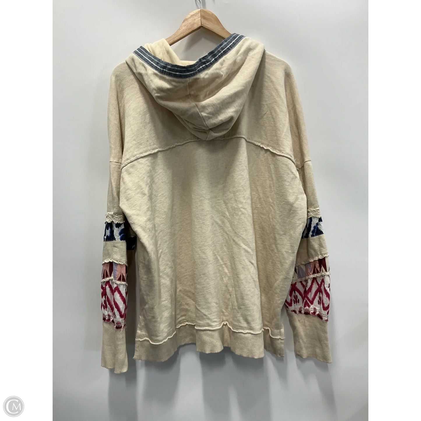 Sweatshirt Hoodie By Pilcro In Cream, Size: Xl