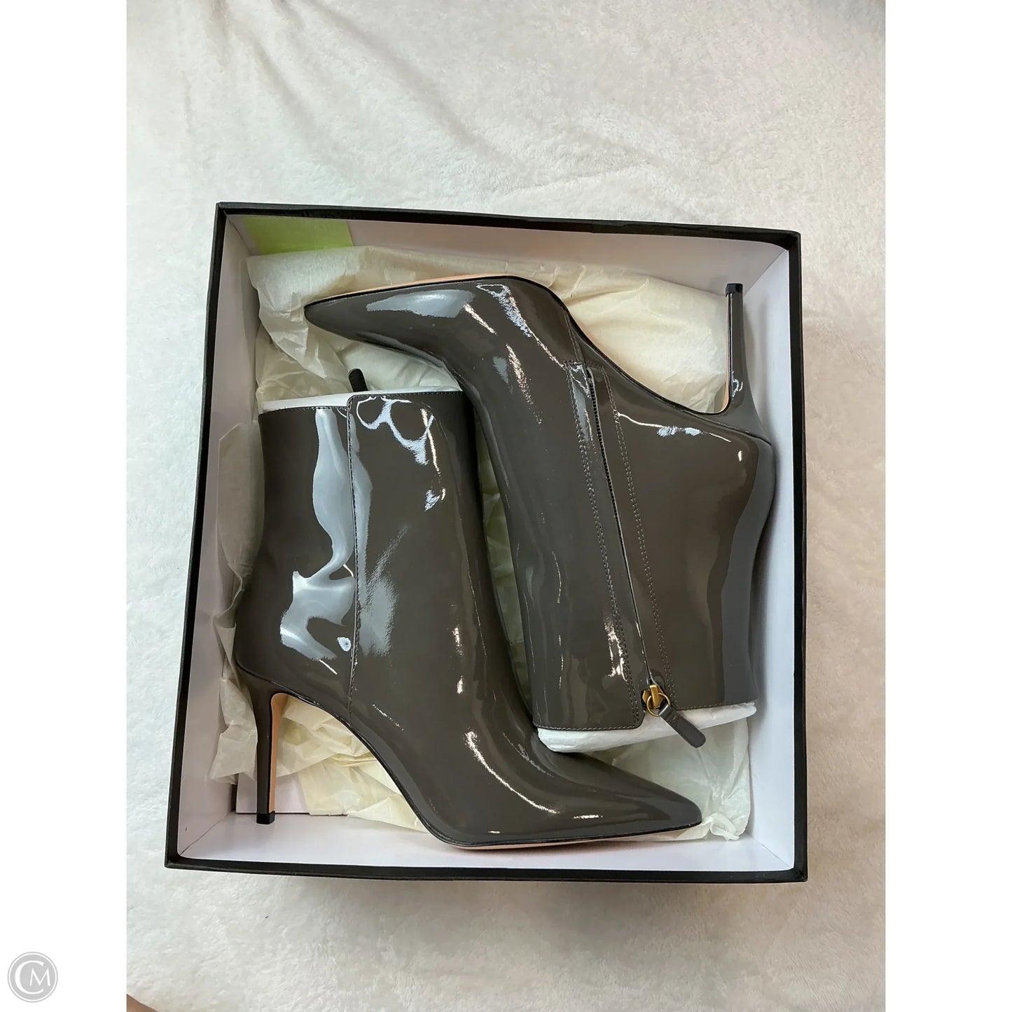 Boots Ankle Heels By J. Crew In Grey, Size: 7.5