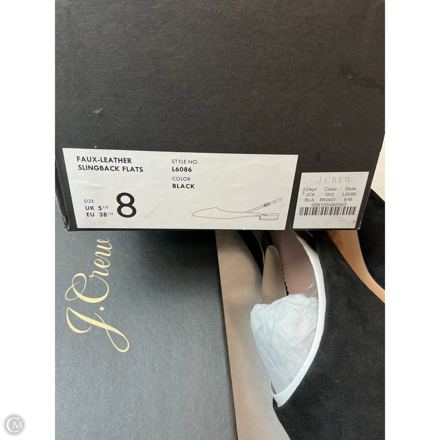 Shoes Flats By J. Crew In Black, Size: 8