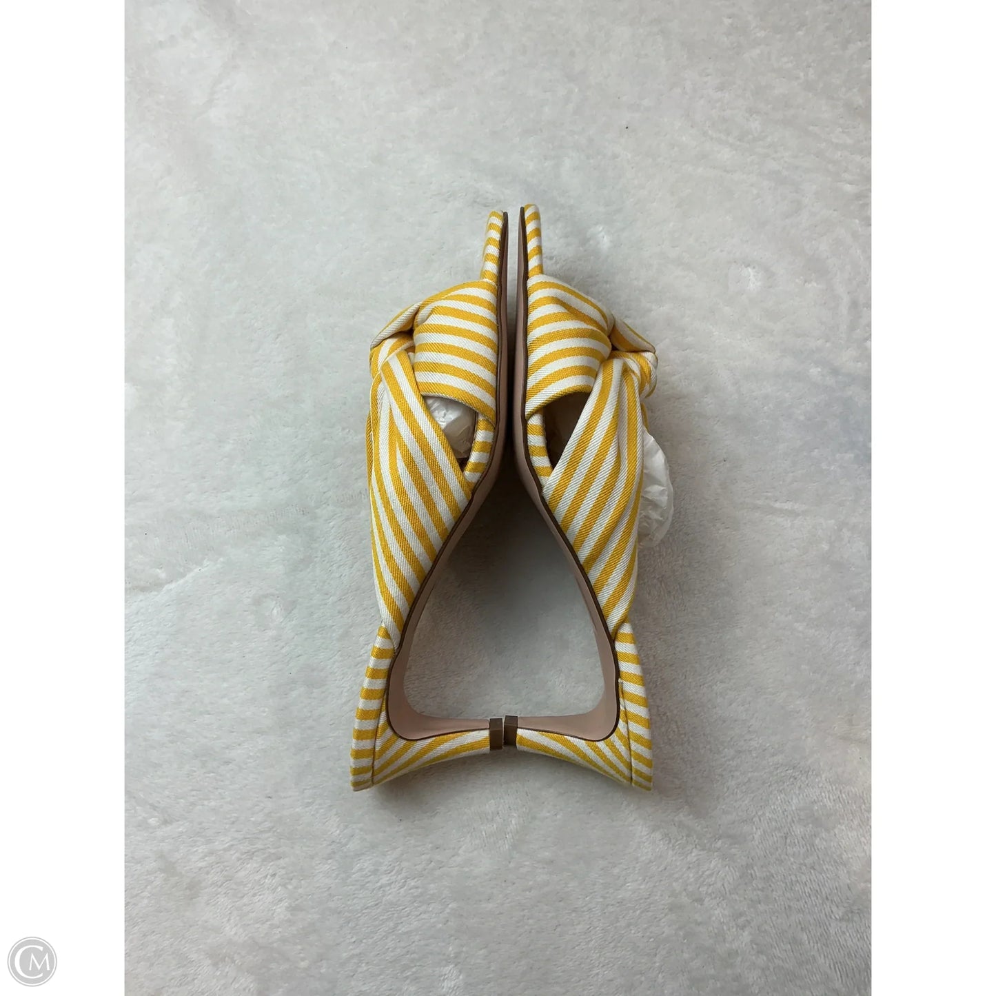 Sandals Heels Kitten By J. Crew In Yellow, Size: 7